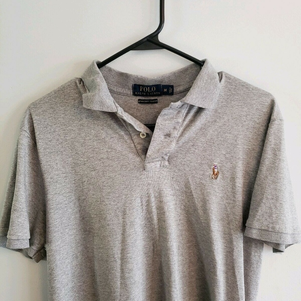 Polo Ralph Lauren Men's M Gray Short Sleeve Shirt